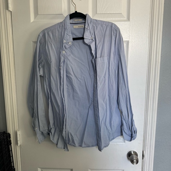 Light Blue Casual Button Down Shirt - Picture 1 of 3